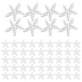 thumbnail image 1 of Wooden Sea Star Decor Accessories for Home Desk Wall 100pcs Ocean Theme White Wooden Ornaments, 1 of 8