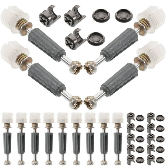 Furniture Wardrobe Hardware with Stable Connection 100 Sets Assorted Color Zinc Alloy for Home Use