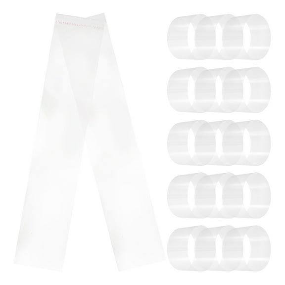 LITINKIMI Cake Wrapping Plastic Cake Collars Transparent Plastic 100 Sheets 20.1x3.9x0.04In
