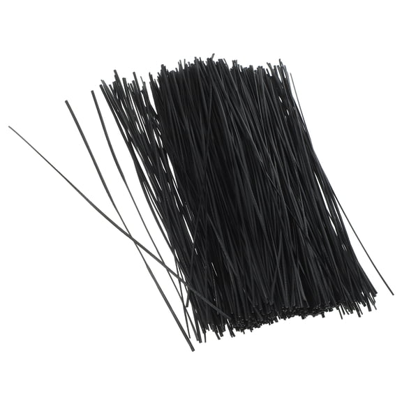 unbranded 1000 Pcs Organizer Twists Wires Garden Zhasi Power Cord Ties 15X0.04CM Black