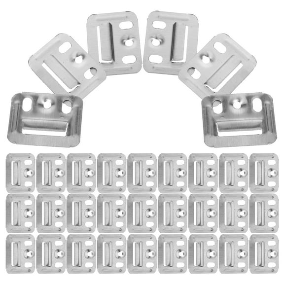 unbranded 100Pcs Wall Bracket Stainless Steel Picture Hanging Hardware For