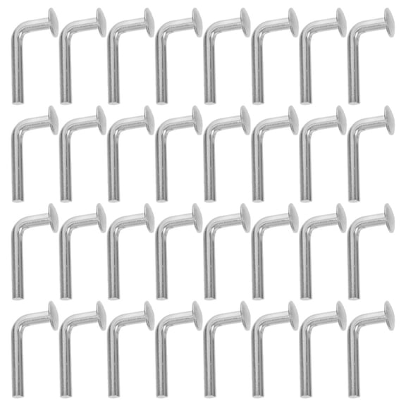 unbranded 100pcs Pallet Rack Safety Bolts Galvanized L-Shaped Pin Locker Drop Pin Heavy Duty L Bolt for Racking Accessory Shelving System