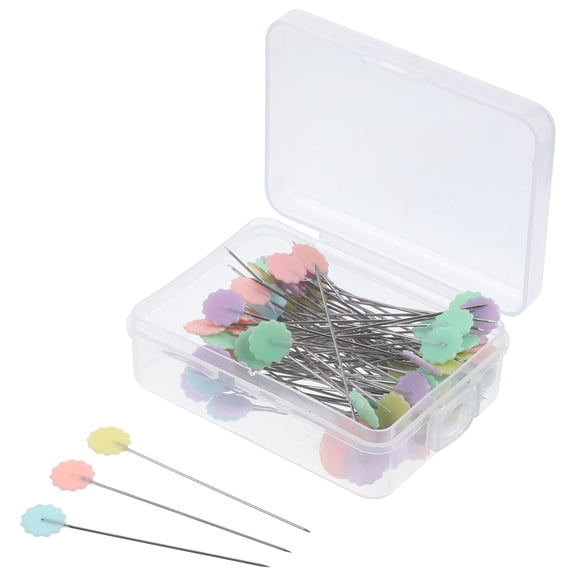 unbranded 100pcs Creative Plum Blossom Head Needle Straight Quilting Needles Diy Sewing Crafts Pin