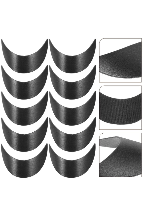10Pcs Black Hat Brims Baseball Cap Replacement Visor Boards Durable Hat Accessories