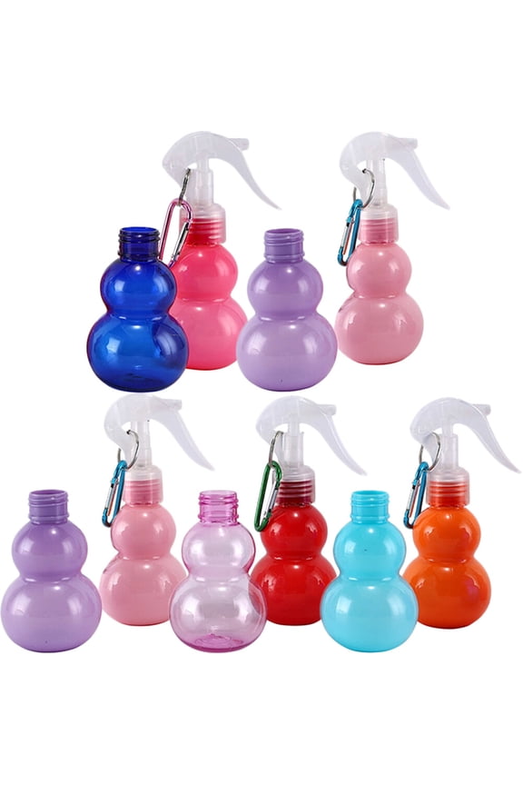 unbranded 10Pcs Portable Travel Bottles Keychain Lotion Bottles Multi-function Spray Bottles