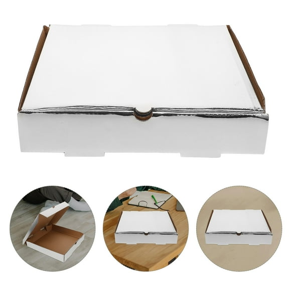 OUNONA Takeaway Container Pizza Boxes Aluminum Foil 10pcs