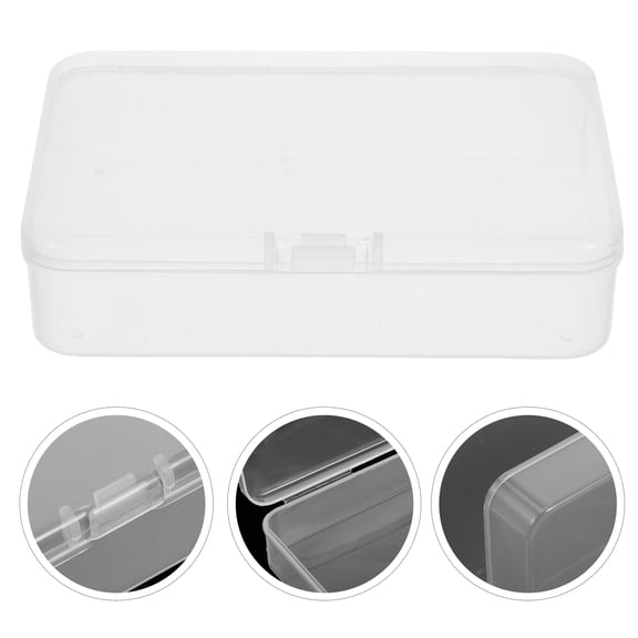 Milisten Stackable Transparent Storage Containers for Cards and Small Items, Plastic Boxes