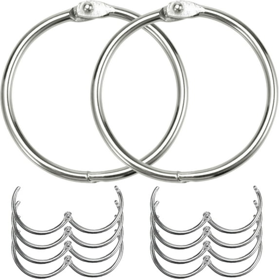 unbranded 10Pcs Wear-resistant Binder Rings Daily Use Book Rings Multi-function Paper Rings