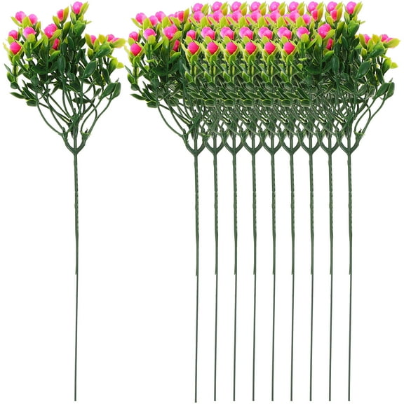 unbranded 10pcs Simulation Flower Bouquet Artificial Flowers Bouquet Bridal Bouquet for Wedding