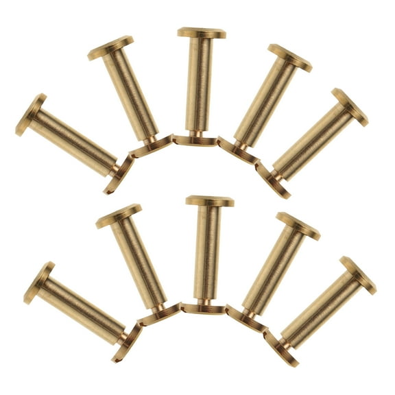 unbranded 10pcs Binding Screw Scrapbook Extender Post Belt Buckle Binding Bolt Scrapbook Binder Binding Screws For Purses Belt Buckle Binding Bolts