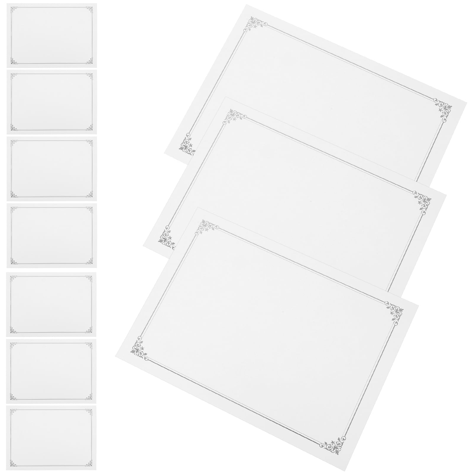 unbranded 10pcs Blank Certificate Paper Certificate Inner Paper