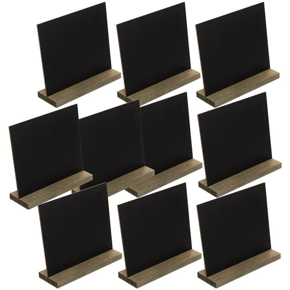 unbranded 10pcs DIY Mini Blackboards Wooden Chalkboards DIY Memo Boards Room Ornaments for Home School