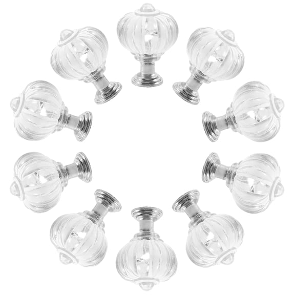 unbranded 10pcs Door Handle Acrylic Dresser Pull Furniture Handle Knob Cabinet Handle Part