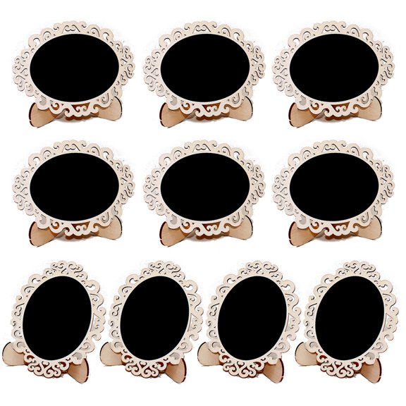 HOOWIFFY Chalkboard Message Frame Black 10Pcs 4.3x3.3in
