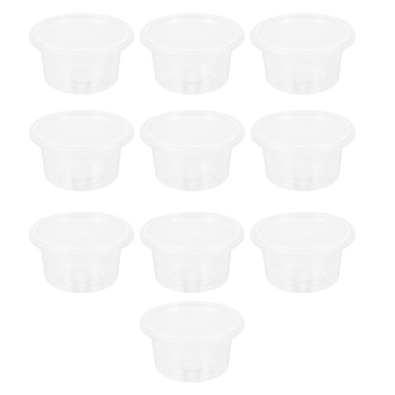 unbranded 10pcs Plastic Feeding Cases -Escape Reptile Breeding Containers