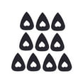 thumbnail image 1 of DECORNIJIA Guitar Pick Black Plectrums Wool 10pcs for Mandolin Banjo, 1 of 8