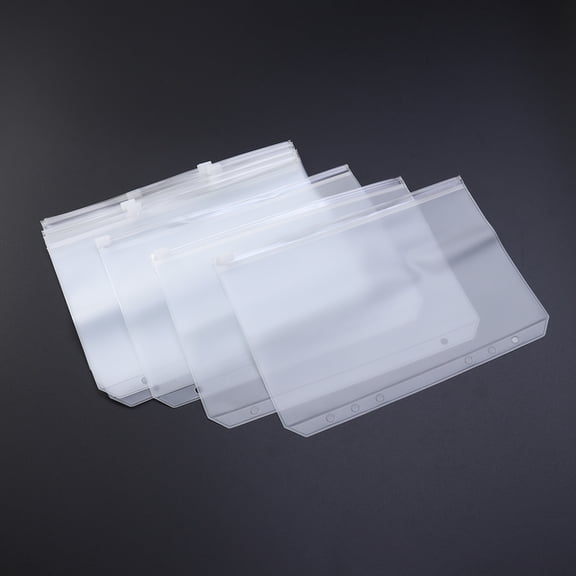 WRISTBIQUE Zipper Folders For Documents 12Pcs A5 Zipper Paper Storage Bag Transparent Pp Easy Insertion Or Removal