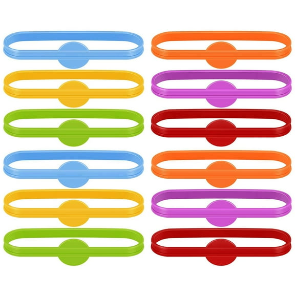 WHAMVOX Silicone Glass Cup Markers for Wine Cup Identification 12 Pieces Assorted Color