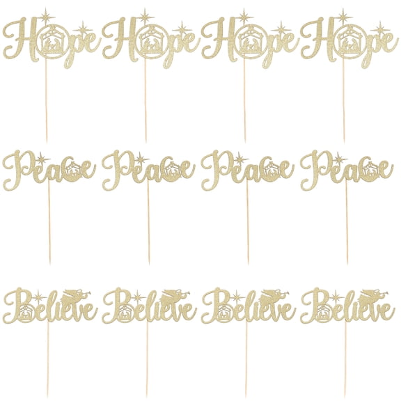 FESTFENDS Baking Accessories Glitter Paper 12Pcs 5.9x5.5in