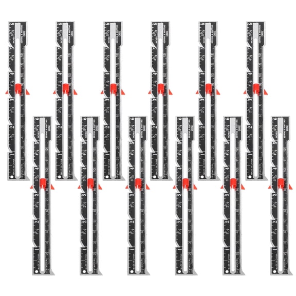 YSNOOWE 12Pcs Knitting Gauge Rulers for Sewing Quilting Fabric Measuring with Clear Scales Multi Color