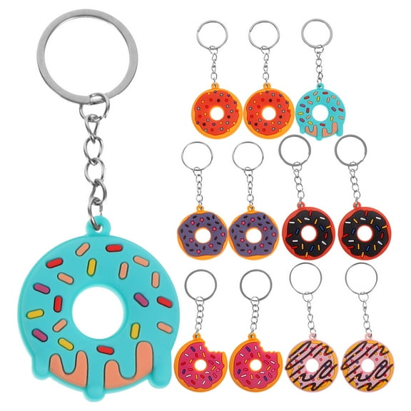 unbranded 12 Pcs Donut Pendants Cartoon Keychain Donuts Hanging Decor