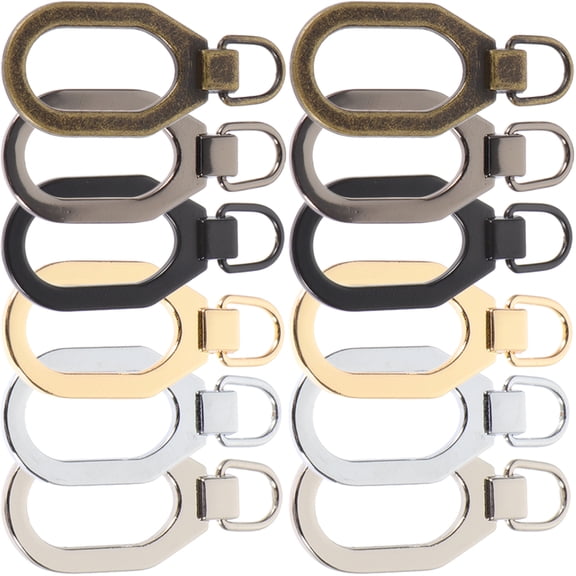 unbranded  12 Pcs Heavy Duty Zipper Detachable Pull Replacement Tabs Suitcase Repair