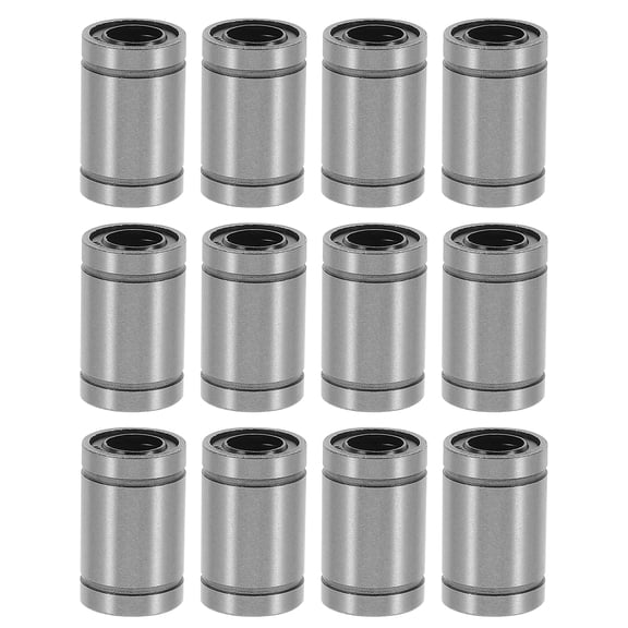 unbranded 12 Pcs Linear Bearings Ball Rails Double Silver