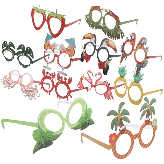 unbranded  12 Pcs Luau Party Decorations Favors Hawaiian Glasses Banquet