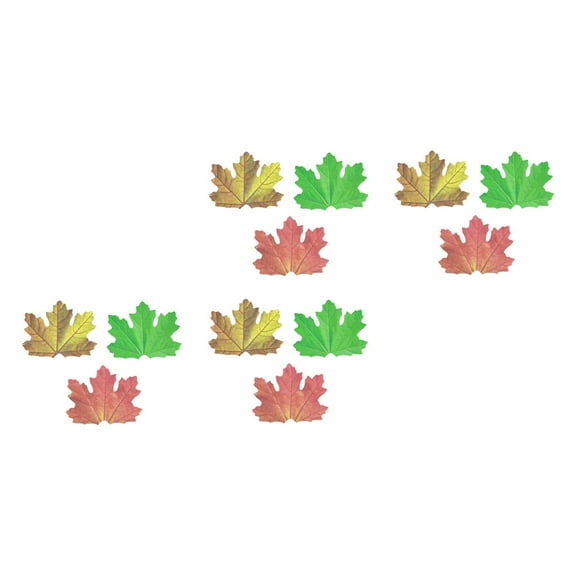 unbranded  12 Pcs Maple Leaf Decor Message Post Paper Stickers Yellow Memo Notes Student