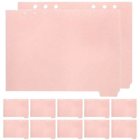 unbranded 12 Pcs Partition Baffle Professional Binder Tabs Loose-leaf Dividers