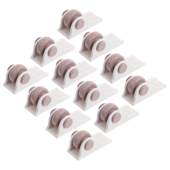 unbranded 12 Pcs Casters Trash Stickable Pulleys Easy to -bearing