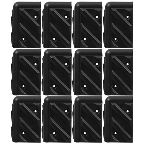 FONDOTIN Edge Protector Round Angle Black Speaker Corners 12pcs