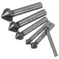 thumbnail image 1 of unbranded 12 Pcs  Steel Single-End Countersink Chamfer Tool Deburring Tool Set Round for Cutting Holes in Plastic Copper Aluminum Plate Insulation Boards PVC Sheet, 1 of 8