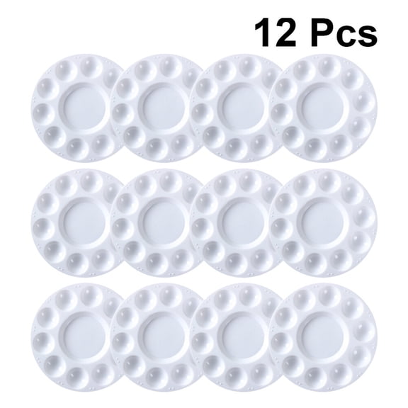 unbranded  12 Pcs Watercolor Paint Palettes Art Divide Child Travel White