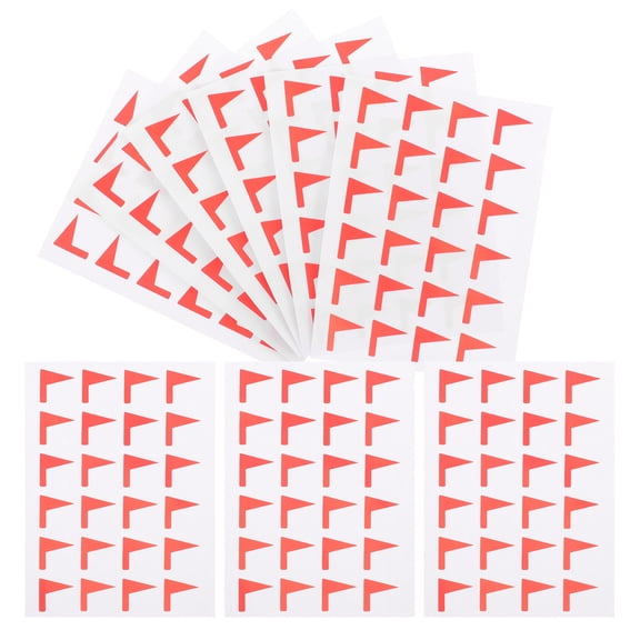 unbranded 12 Sheets Markers Envelopes Label Stickers Nail Mini Flags Food Labels Red