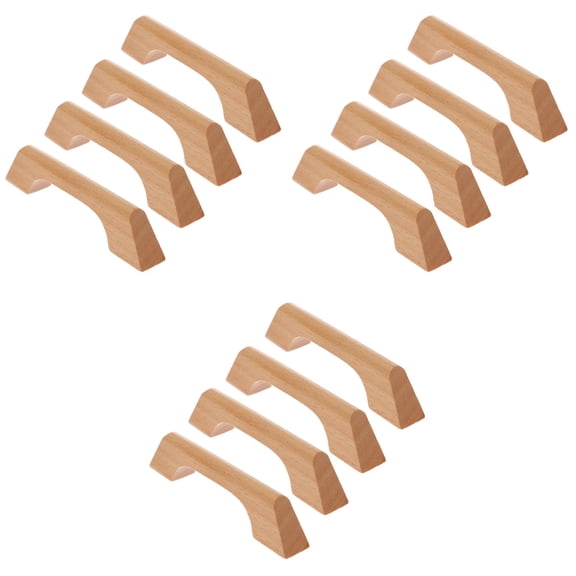 unbranded 12 pcs Decorative Furniture Pulls Wooden Handles Decoration Pulls Handle