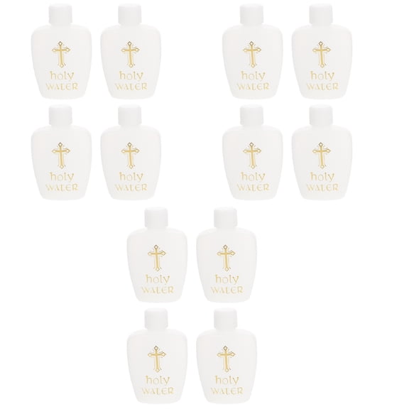 unbranded 12 pcs Holy Water Catholic Cross Bottle Decorative Bottles