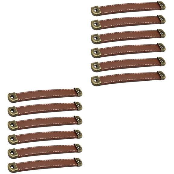 unbranded 12 pcs Leather Pull Handles Dresser Handles Drawer Pulls Cabinet Door Pulls