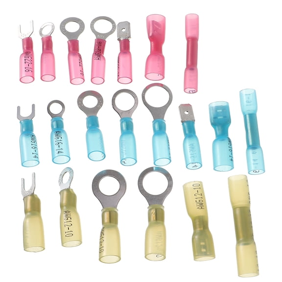 DECORNIJIA Heat Shrink Wire Terminal Copper 120Pcs 7.7X5.1In