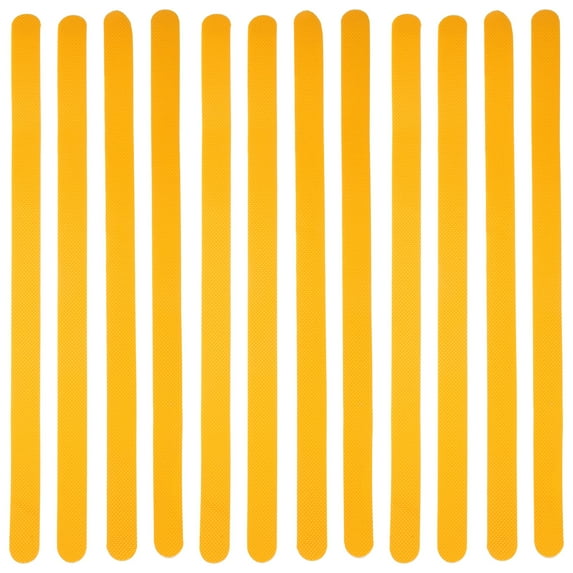 TEHAUX 12 Pcs Yellow Non-Skid Bathroom Stickers Multipurpose Non- Stair Decals for Safety and Home Use