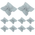 thumbnail image 1 of TEHAUX 12Pcs Dark Grey Decorative Polyester Table Napkins for Wedding Festival and Party Use, 1 of 8