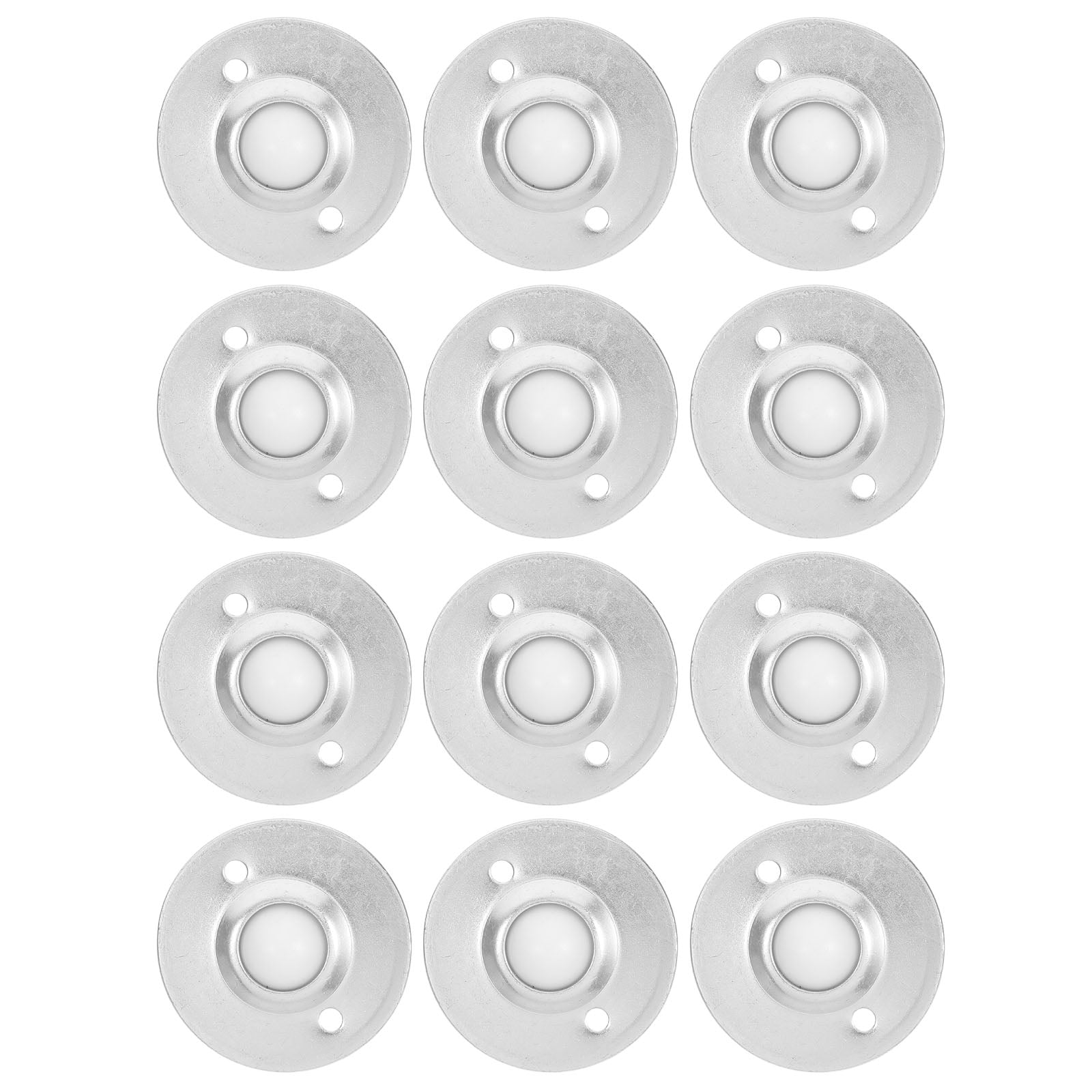 12PCS 1" Nylon Ball Bearing Rollers - 360° Transfer Ball Casters For Conveyors, Furniture, Stands