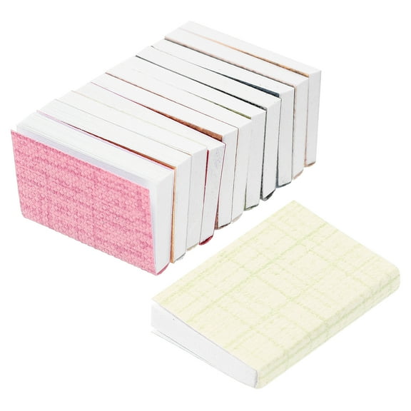 unbranded 12pcs Miniature Dollhouse Books 1:12 Mini Blank Books for Crafting and Dollhouse Decoration Miniature Dollhouse Accessories