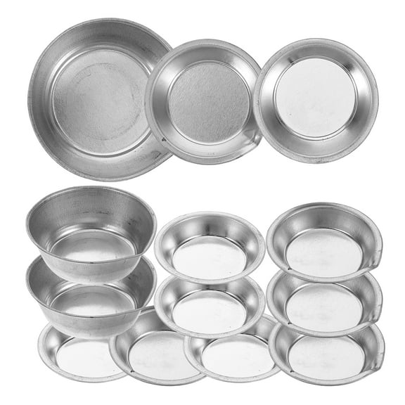 FONDOTIN Paint Palettes Students Model Paint Holder Silver Alloy 13pcs