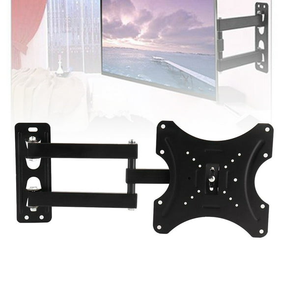 14 42 Inch Adjustable LCD TV Wall Mount Bracket Universal Swivel Holder for Flat Screen TV Black