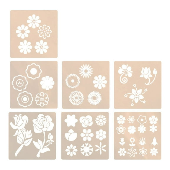 unbranded 14 Pcs Drawing Template Hollow-out Templates Flowers Stencils (Random Style)