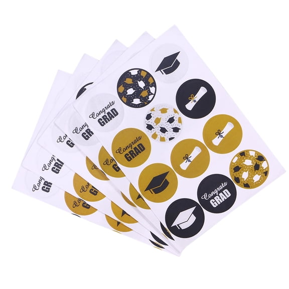 unbranded  144 Pcs Office Note Clip Decoration Card Decorations Patterned Sealing Stickers