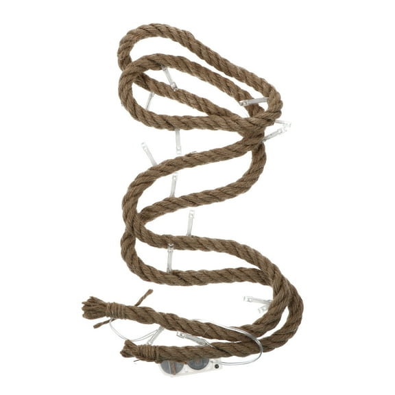 unbranded 15 LEDs Cotton Rope String Lights Tree Bulb Gazebo Solar Lanterns for outside Hanging