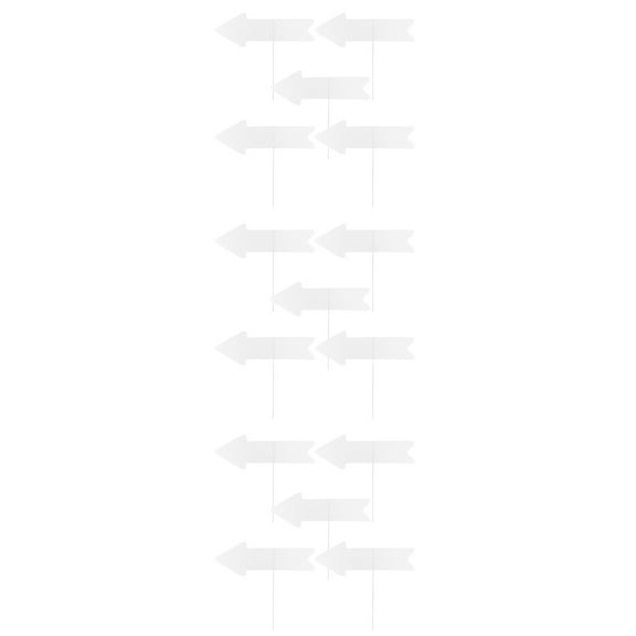 unbranded 15 Pcs Blank Yard Signs with Stakes DIY Plastic Blank Signs DIY Yard Signs Stakes Lawn Blank Signs