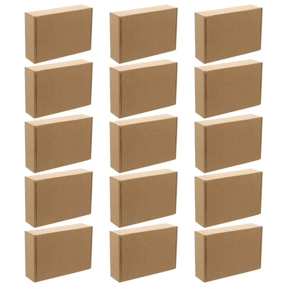 Minkissy Paper Box Khaki 15Pcs 12.2x8.46x1.96in